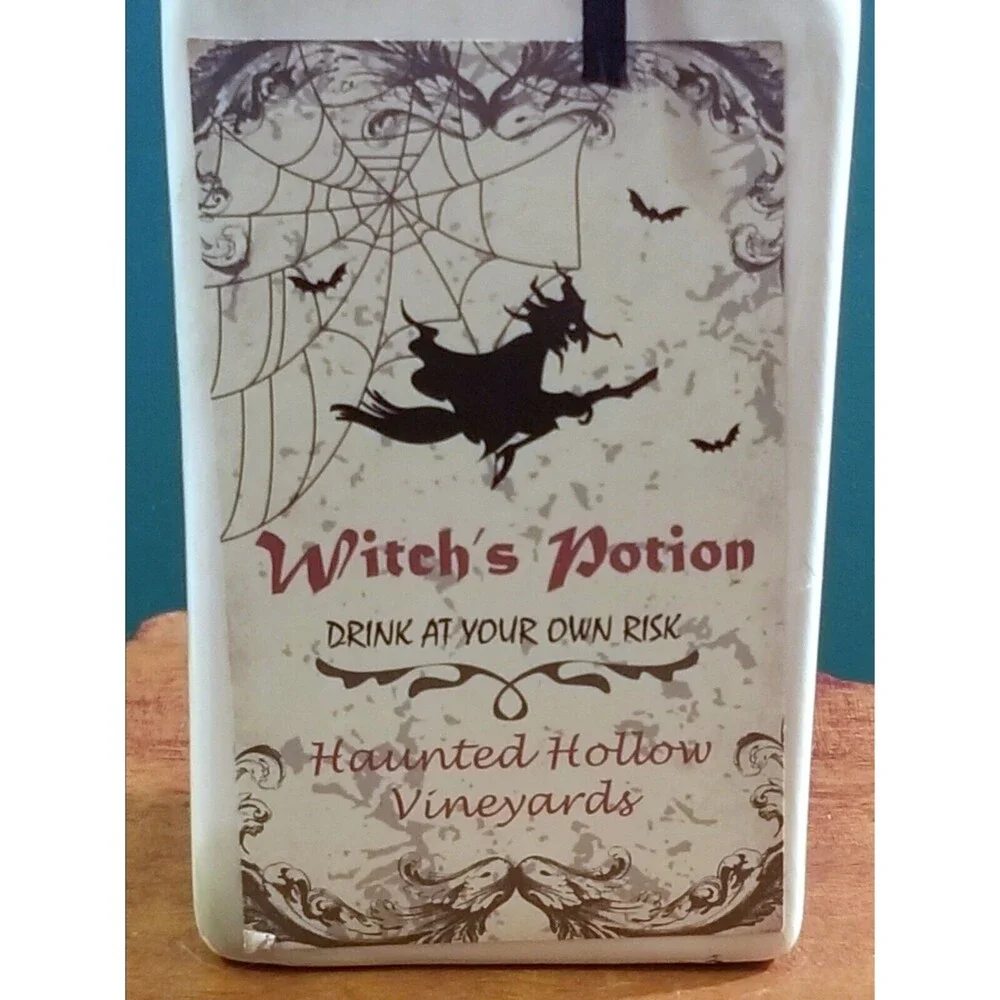 Witch's Potion Haunted Hollow Vineyards Halloween Prop Decor  6.5